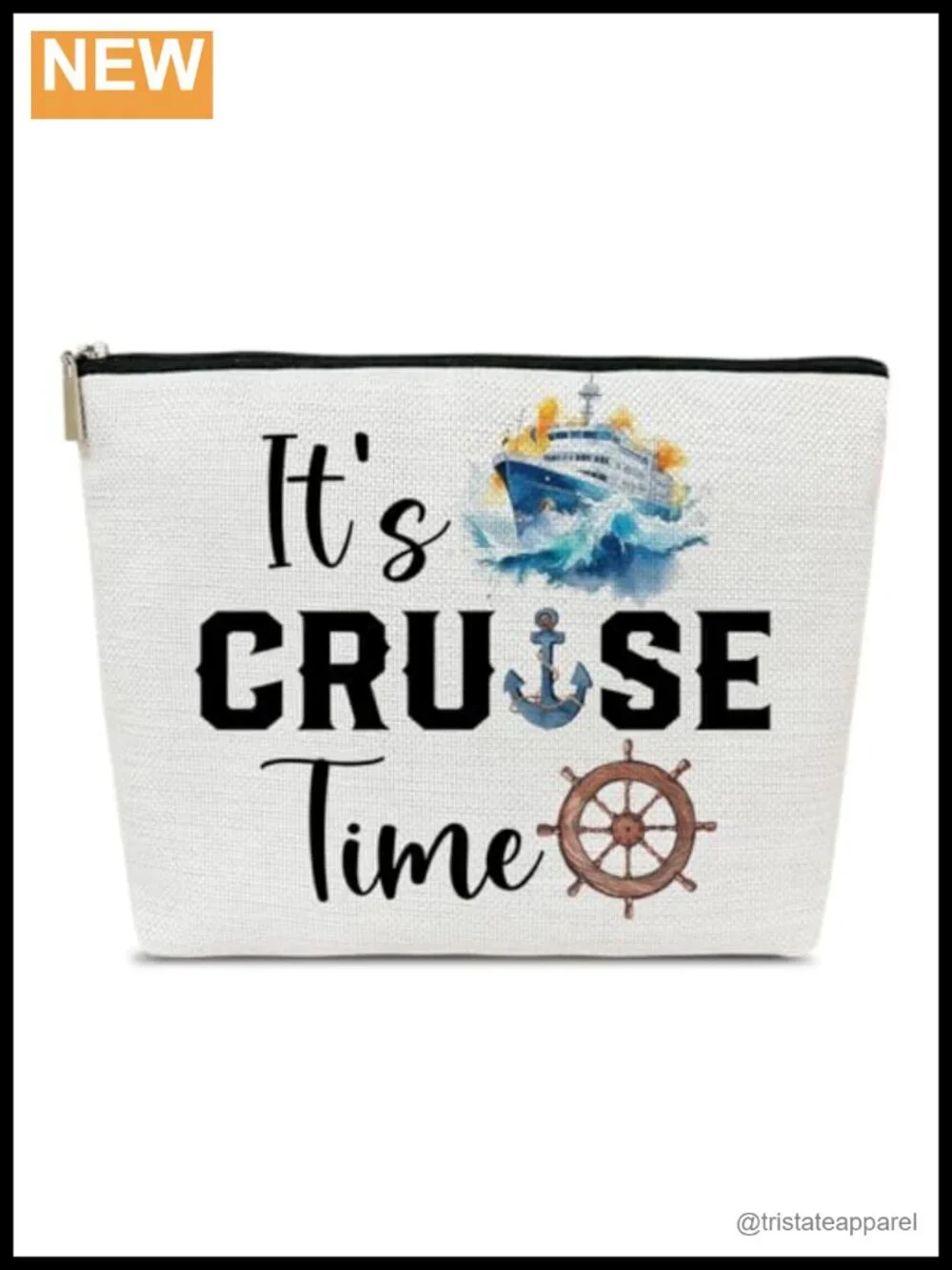 Large Canvas Travel Makeup Bag Toiletry Organizer Pouch Zipper